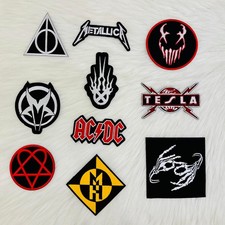 Rock Band Music Embroidered Patches Sew/Iron-On Heavy Metal Applique DIY Badges