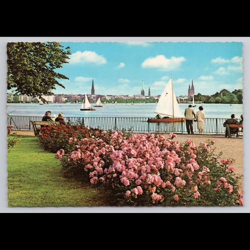 Vintage postcard hamburg - postcard,