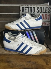 Adidas Originals ® Rom White Blue Leather UK Size 11 2011