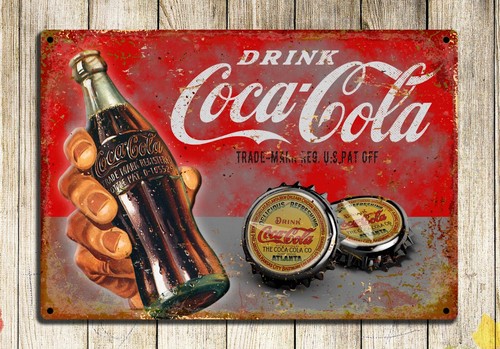 Metal vintage coke coca - coke, cola
