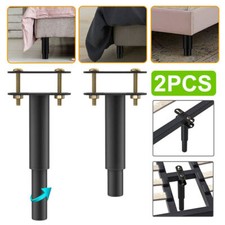 2X Bed Legs Adjustable Retractable Heavy Duty Bed Center Frame Slat Support Leg