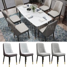 2/4/6x Dining Chairs PU Padded
