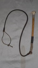 Vintage/Antique Hallmarked 'London 1928' Dog/Beagler Whip W/Lash - Whistle Top