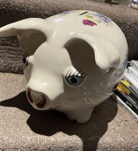 Sadler large ceramic pig money - ceramic,