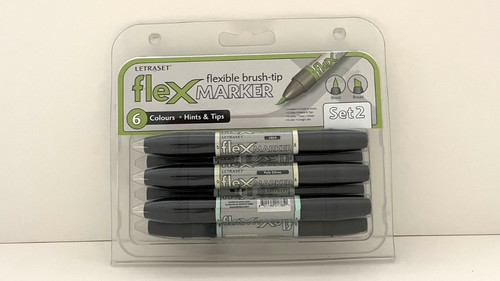 Letraset flexmarker pen set - 6,