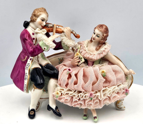 Irish dresden porcelain lace - porcelain,