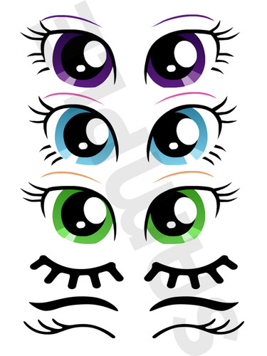 Unicorn eyes edible - eyes, 🎂
