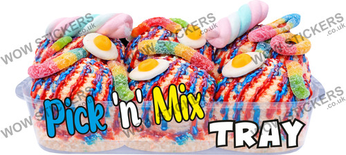 Ice cream van sticker pick - ice, n
