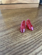 Sindy Doll Shoes Red Glitter