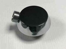 Round Shower Valve Hose Connector Wall Outlet Elbow Chrome Finish Solid Brass