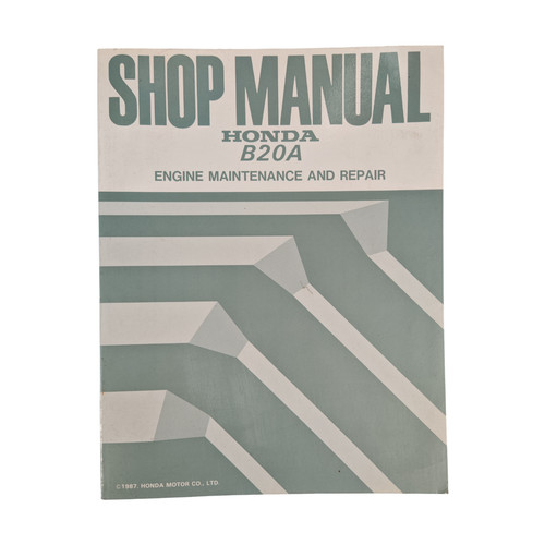 Honda b20a shop manual - honda,