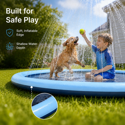 Outdoor splash mat sprinkler - outdoor,