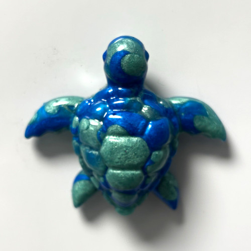 Blue teal sea - teal, turtle