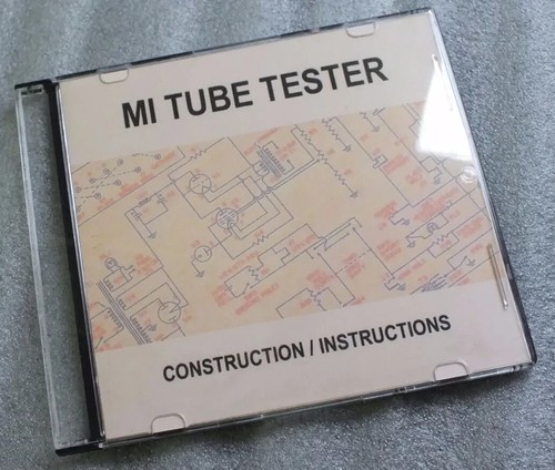 Tube valve tester dvd - -, dvd/usb