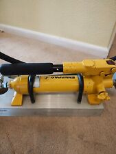ENERPAC P18 Single Speed LOW PRESSURE Hydraulic HAND PUMP &Filter & Gauge