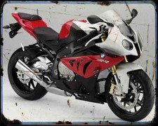 Bmw S 1000 Rr 2012 A4 Photo Print Motorbike Vintage Aged