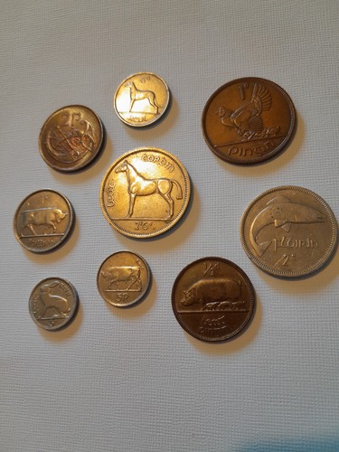 Irish coins in - coins, excellent