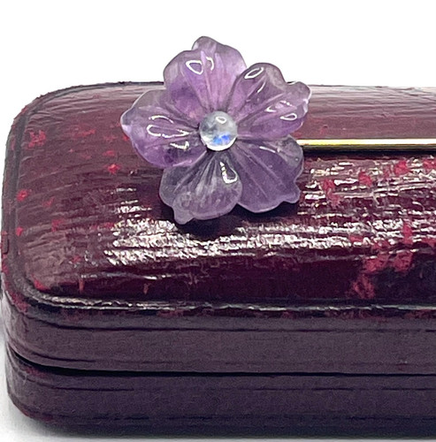 Vintage gold tone amethyst and - gold,