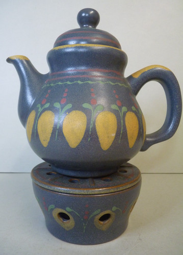 Stoneware teapot tea light - stoneware,