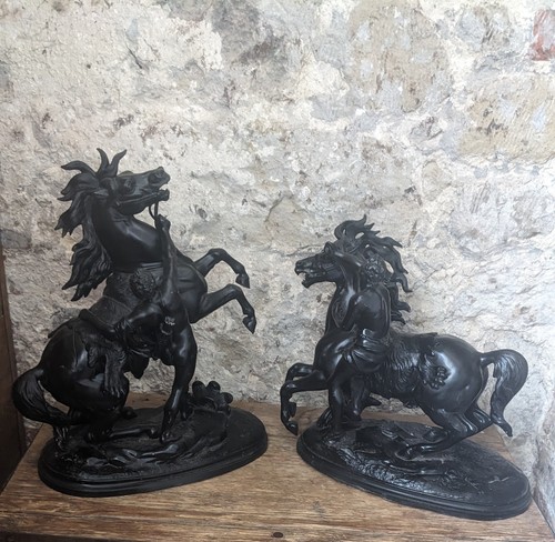 Pair cast spelter - of,