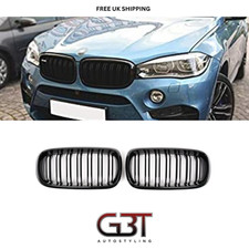 BMW X5 F15 F85 X5M X6 F16 F86 X6M FRONT KIDNEY GRILLES DOUBLE SLAT GRILLE BLACK