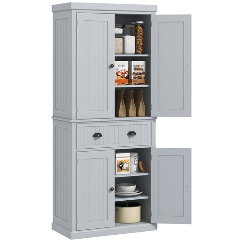 Homcom tall kitchen - tall, cupboard