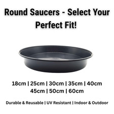 Plant Pot Saucers Black
