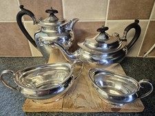 Vintage Four Piece Silver Tea Set