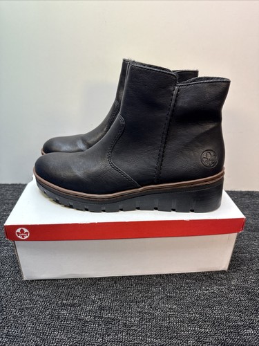Rieker womens boots black - rieker,