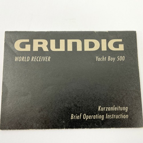 Grundig world receiver yacht - world,