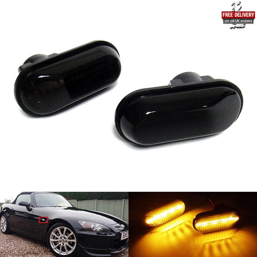 Black side indicator - black, led