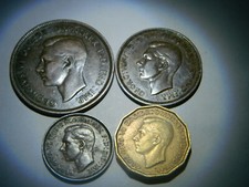 1940  Three Pence, One Penny, Half Penny, Farthing - United Kingdom - UK 