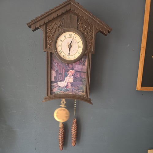 Vintage cuckoo wall clock - cuckoo,