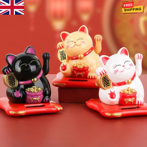 Solar powered chinese maneki - powered,