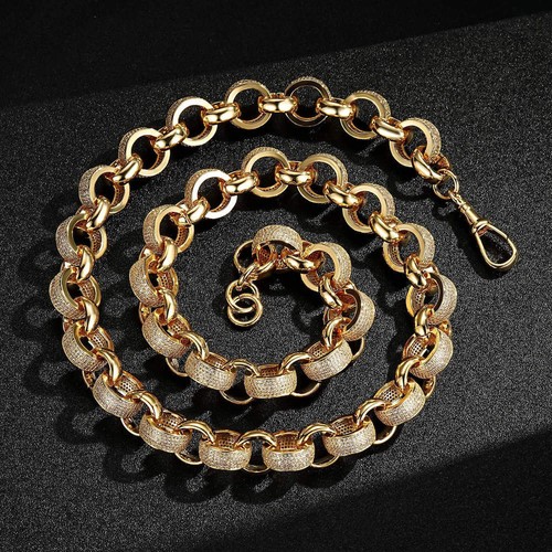 Mens 18k gold belcher chain - 18k,