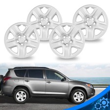 4 For Toyota RAV4 2006-2012 Silver 17" Wheel Skins Hub Caps Full Rim Skin Covers