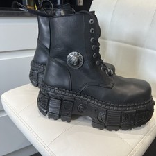 New Rock Tank Boots Size Uk 7 Adults 