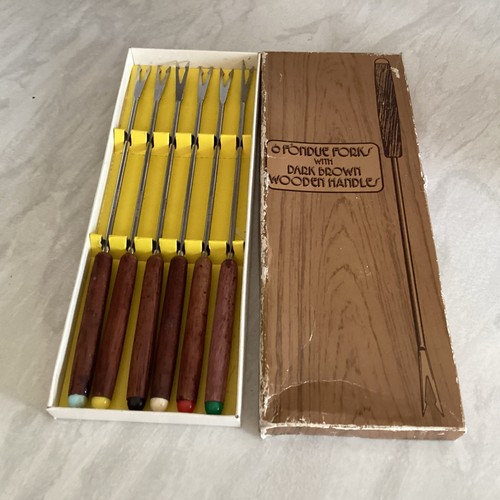 Box vintage fondue forks - 6,