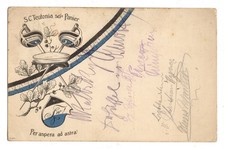 Studentika Couleur Card Postcard S.C. Teutonia Munich-Neumarkt Obfr.