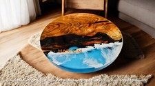 Round Ocean Wave Epoxy Resin