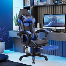 Neo Gaming Chair Leather Racing Office Executive Recliner with Leg Rest Massage