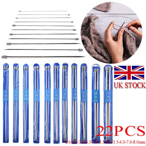 22pcs metal knitting needles - 22pcs,