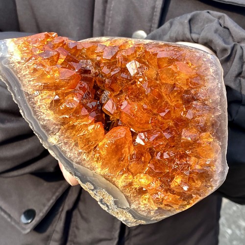 4lb natural citrine geode - 2.4lb,