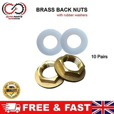 Brass Back Nuts for Basin Sink Mixer Taps 1/2" BSP Plumbing Hardware All Pair UK