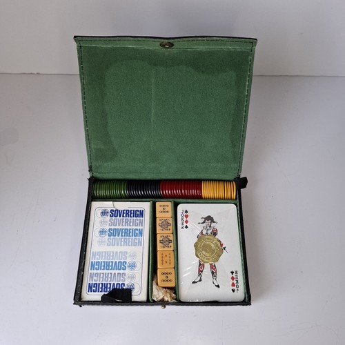 Vintage travel poker and card - poker,