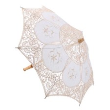 Lace Parasol Vintage Wooden