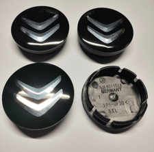 4x Citroen Car Wheel Centre Cap Hub Center Caps 56mm 5.6cm Black / Chrome UK
