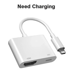 Lightning to HDMI Adapter Apple MFi Certified iPhone and iPad HDMI Adapter 1080p