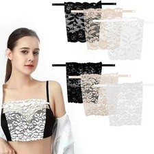 6 Pieces Lace Clip-on Mock