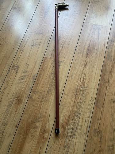 Vintage wooden walking stick - wooden,